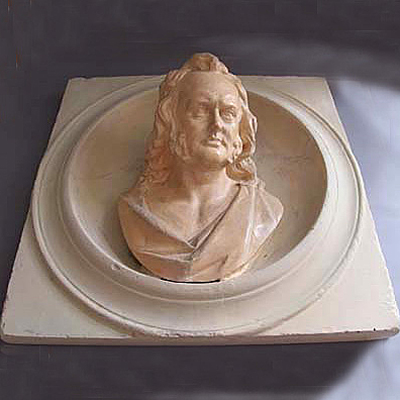 Plaster bust of unknown gentleman